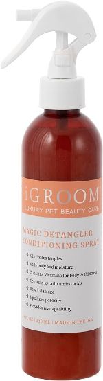 Igroom Magic Detangler Conditioning Spray - Спрей за кучета, протеинов уплътнител без отмиване, 237 мл.